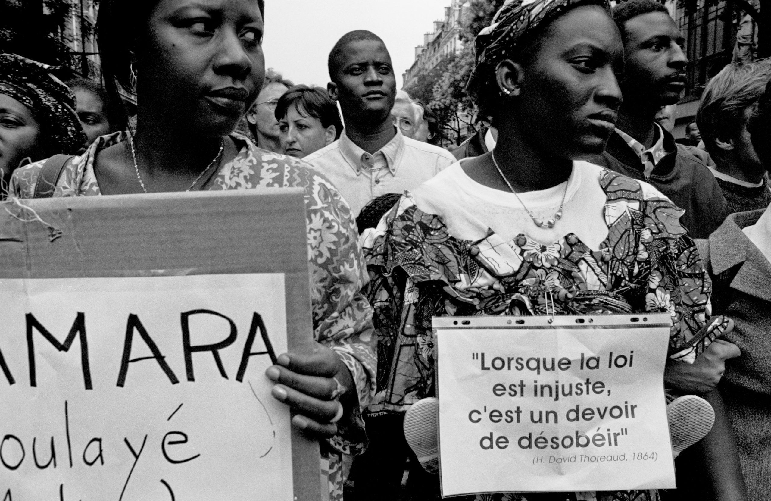 Manifestation contre le renvoi des immigrés - Paris, 1995 - Photo : Isabelle GABRIELI
